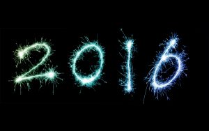 Colorful rainbow 2016 sparkler