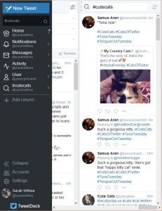 Search column added to Tweetdeck