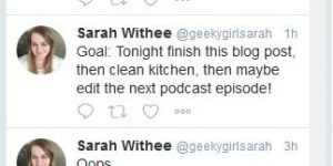 Screenshot of a tweet from the feed and icons below it