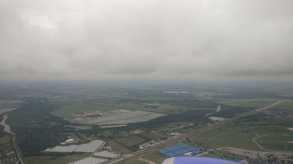A gloomy Austin during Hurricane Harvey